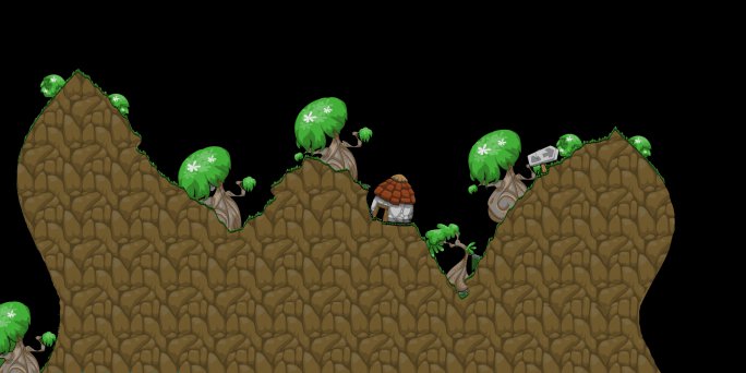 Worms Map Database - Maps - Green Hill Zone Act 2